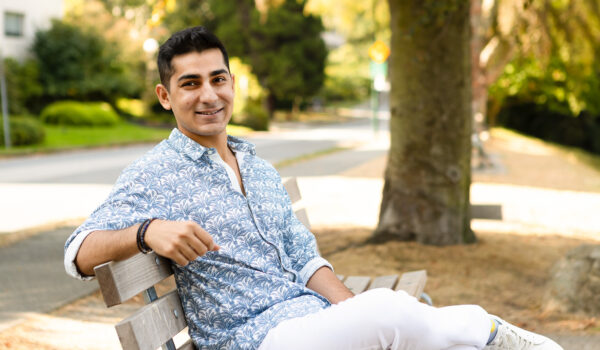 Mustafa Akhtar in the West End of Vancouver
